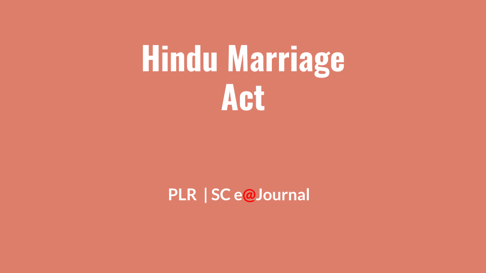 Hindu Marriage Act, S. 13-B – Waiver of statutory period of 6 months
